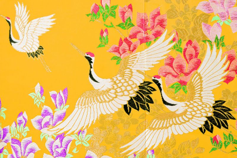 Hoa văn chim hạc: cầu chúc hòa hợp viên mãn